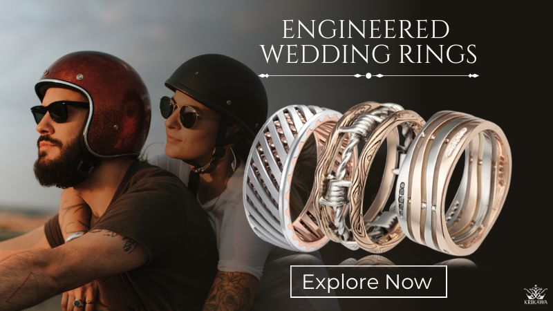 Unique mens deals wedding bands